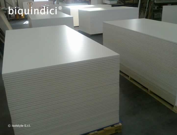 >Pannelli in silicato di calcio 450 rivestiti in laminato decorativo HPL B012