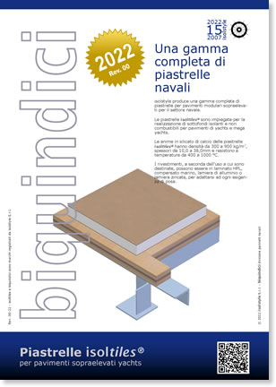 Brochure piastrelle isoltiles® per pavimenti yacht